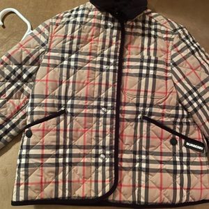 Burberry Plaid Toddler Quilted jacket Size 4Y